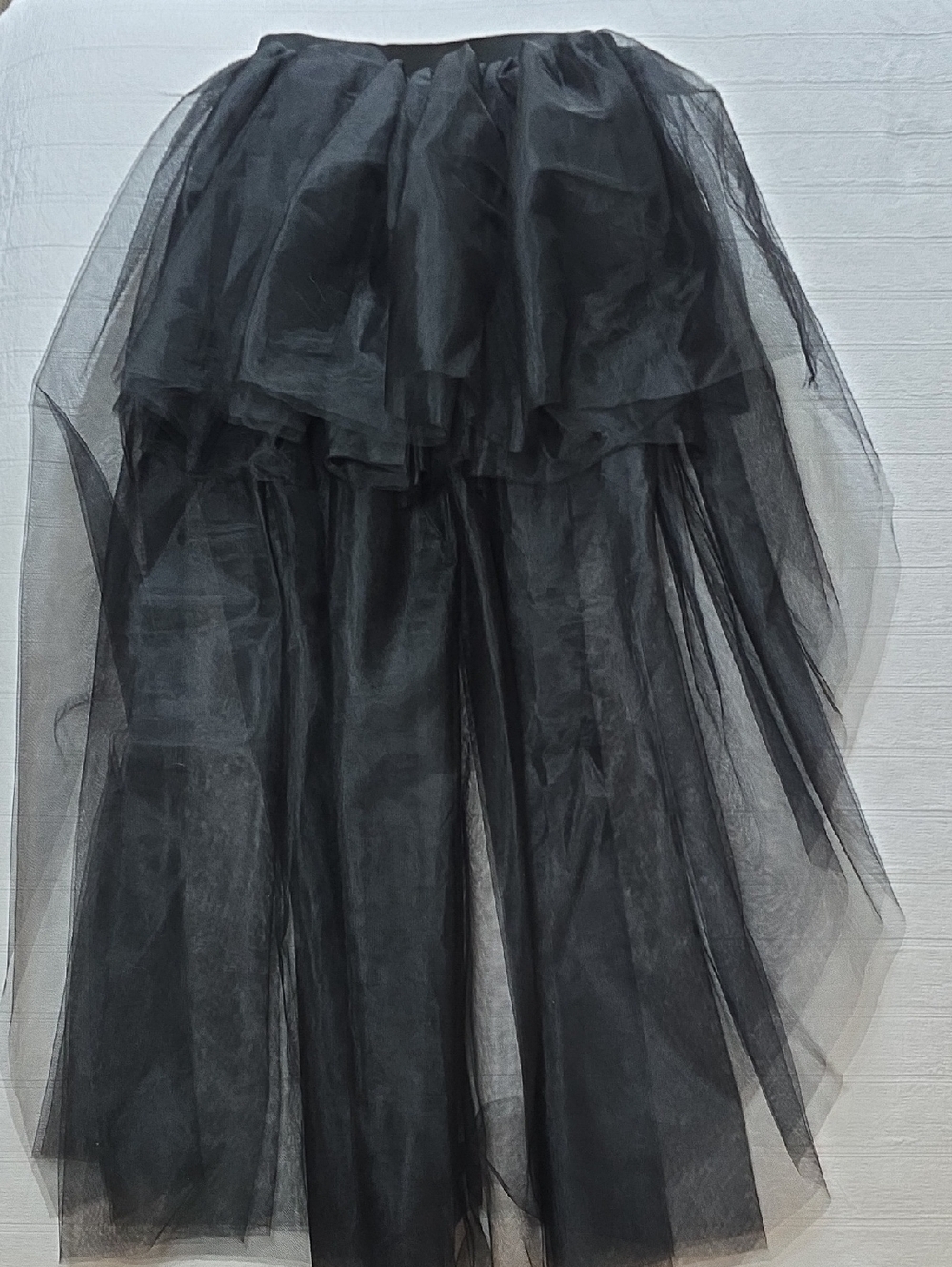 Women's Hi-Lo Long Tutu Tulle Bustle Skirt Elastic Waist Festival Party One Size - Picture 4 of 11